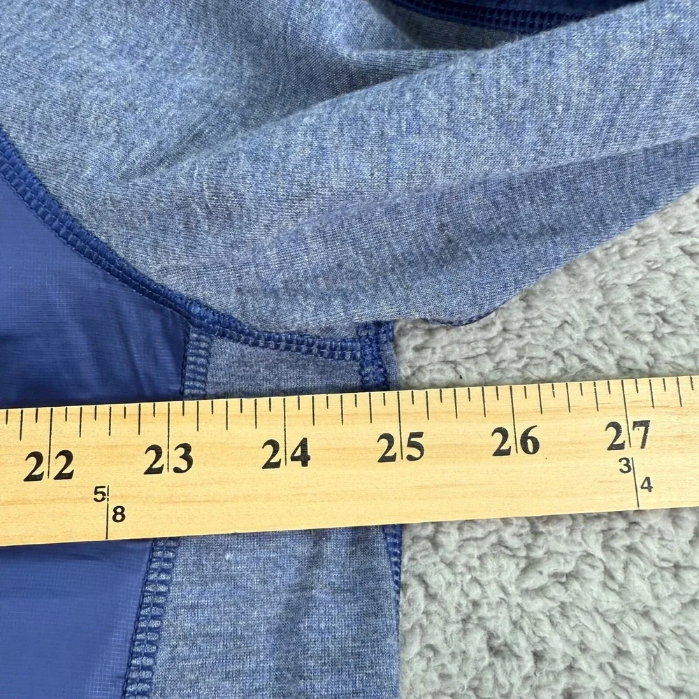 Rhone Jacket Men's XL Blue Grey Heather Tech Hybrid Full Zip Track Athletic